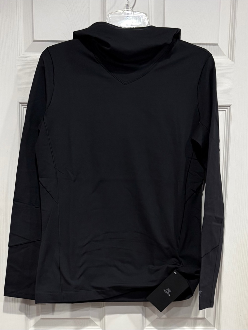 Arc’teryx Women's XL Rho Hoody Black NWT Jacket Hood Base Layer Quick-Dry